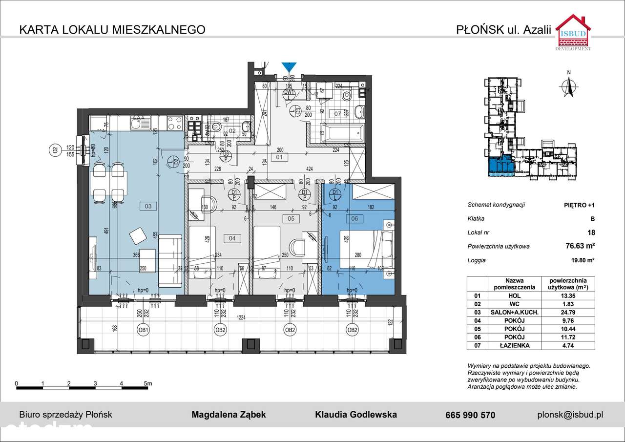 Osiedle przy Azalii | mieszkanie 4-pok. | B18 - Pełny obrazek: 2/7