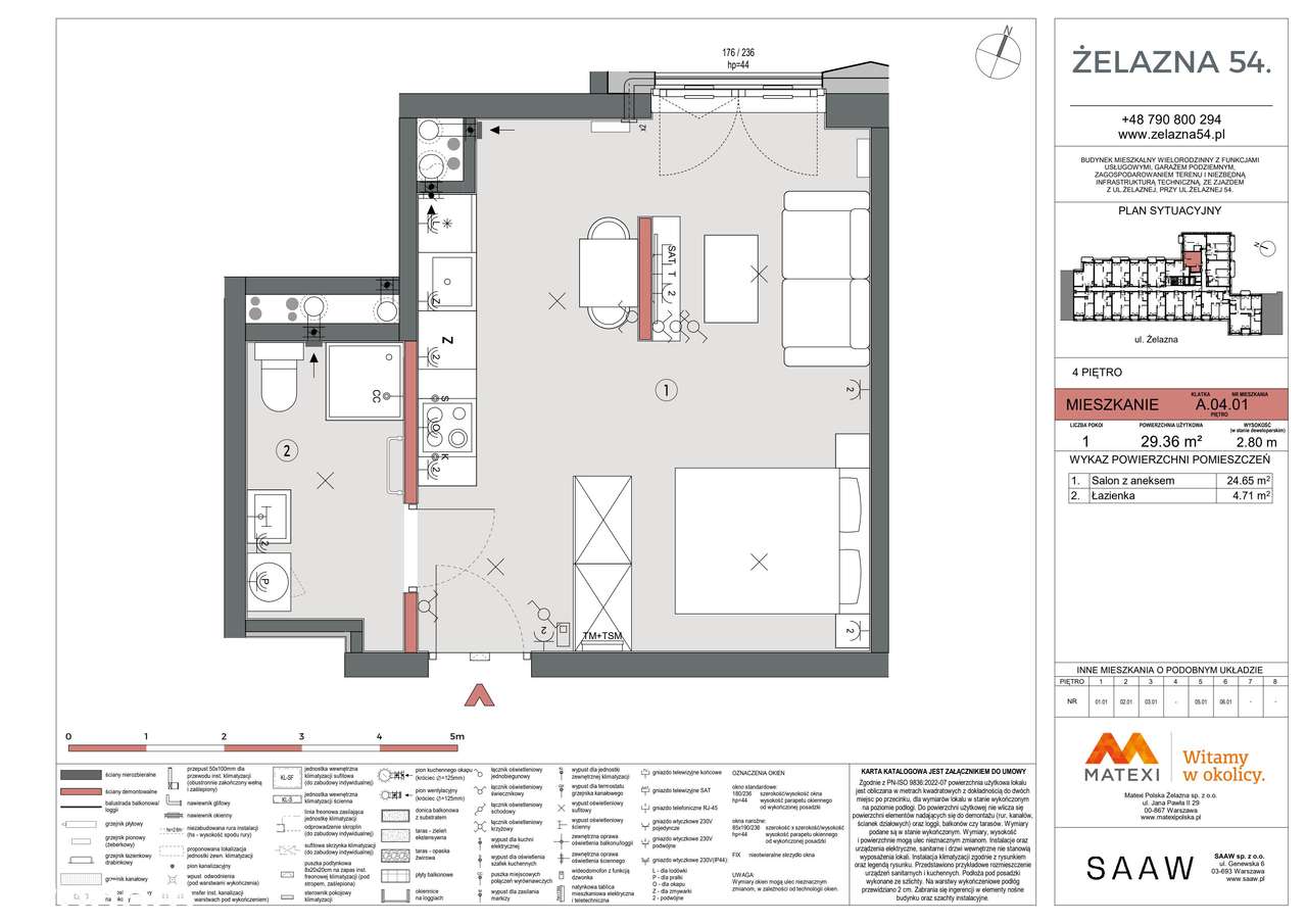 1-pokojowe mieszkanie 29m2 + balkon Bezpośrednio - Pełny obrazek: 2/9