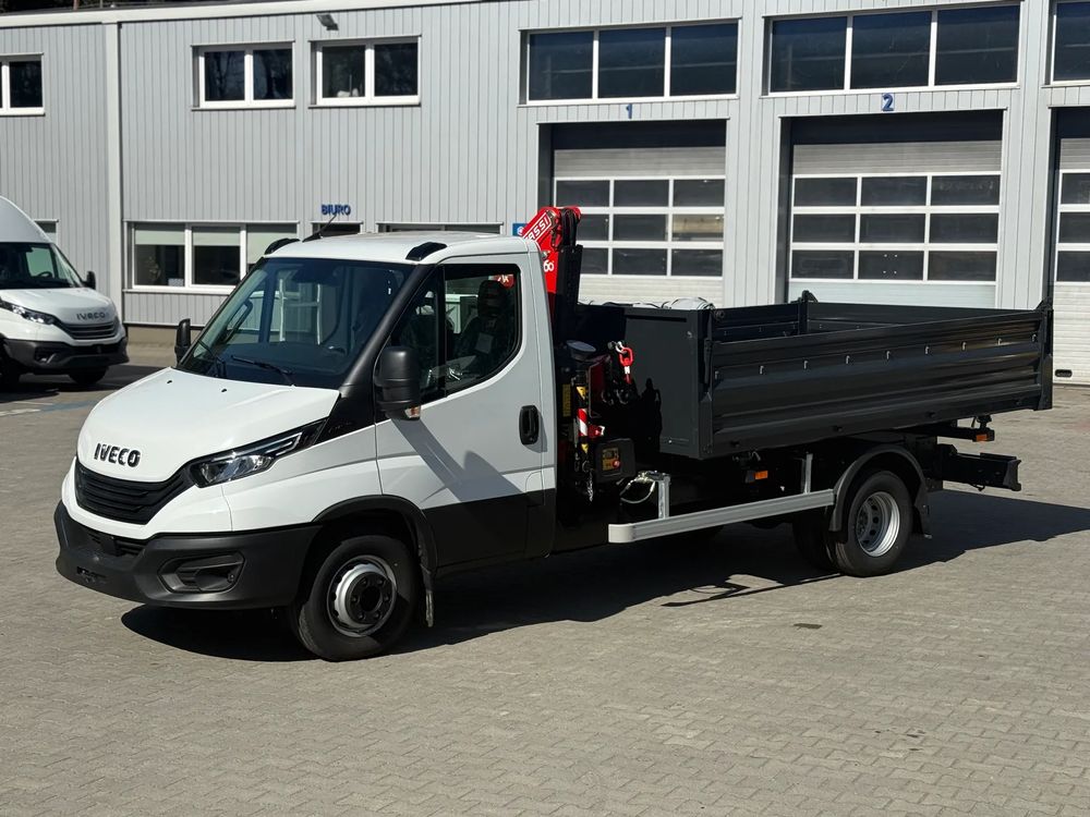 Iveco Daily 70C18 wywrot z żurawiem