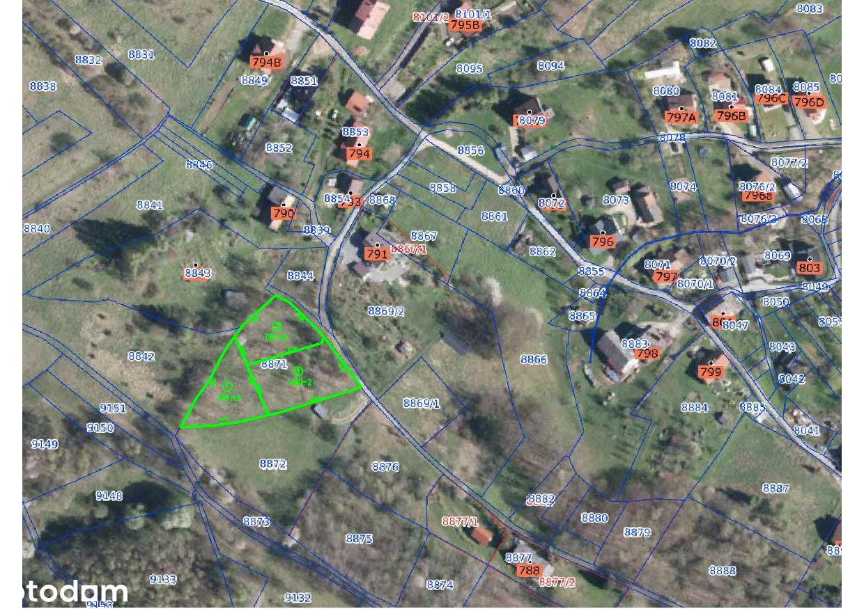 Działka budowlana Stryszawa 780m2-5