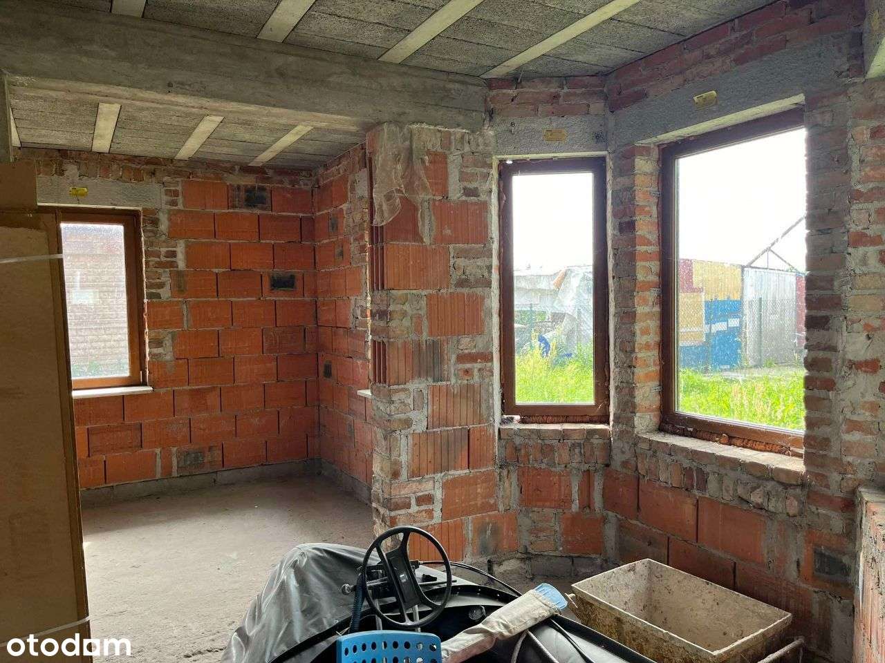 DOM w stanie surowym zamkniętym. Działka z linią brzegową.-13