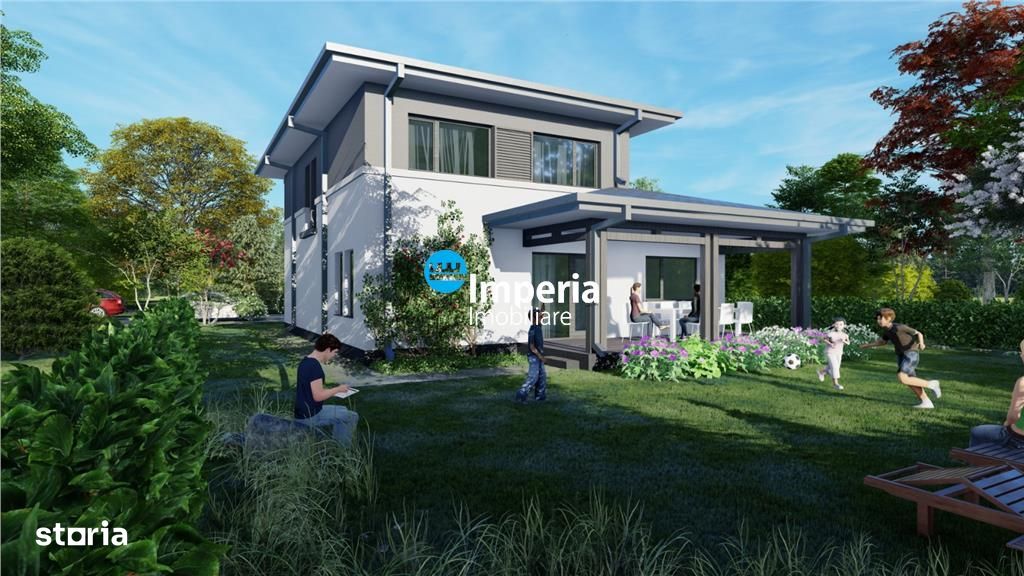 Vila model mediteranean 5 camere, 530 mp teren,Valea Lupului