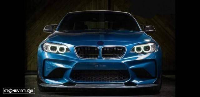 Spoiler / Lip Frontal + Difusor + Laminas Bmw M2 F87 Carbono - 3