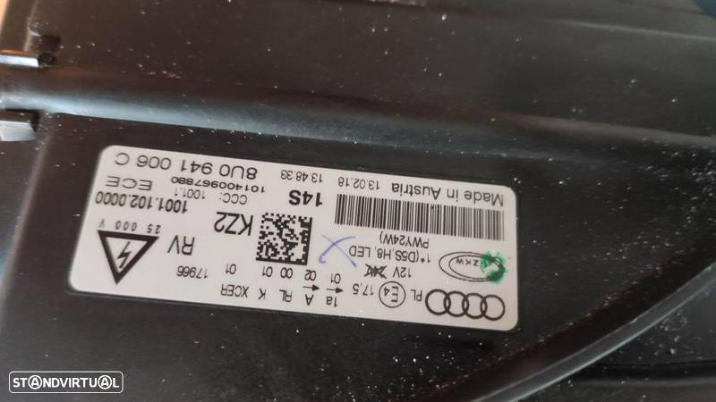 farol direito bi-xenon led Audi Q3 facelift - 6