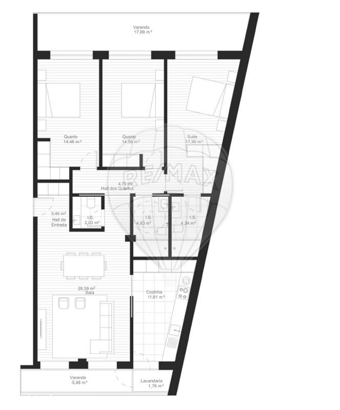 Apartamento T3 para venda - Grande imagem: 2/8