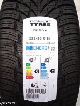 OPONY ZIMOWE 235/50/19 Nokian WR4 235/50R19 4x2022r bieżnik: do 9mm NOWE - 5