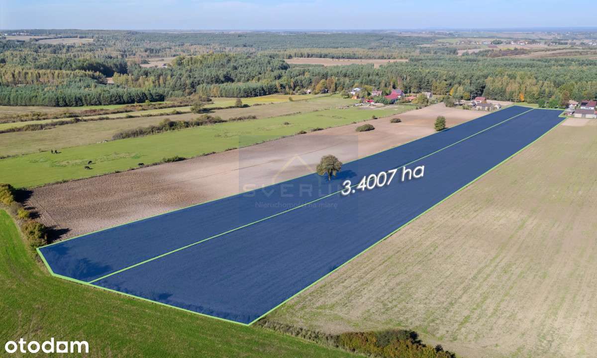 Duża działka budowlana Pabianice gm. Janów - Pełny obrazek: 4/8