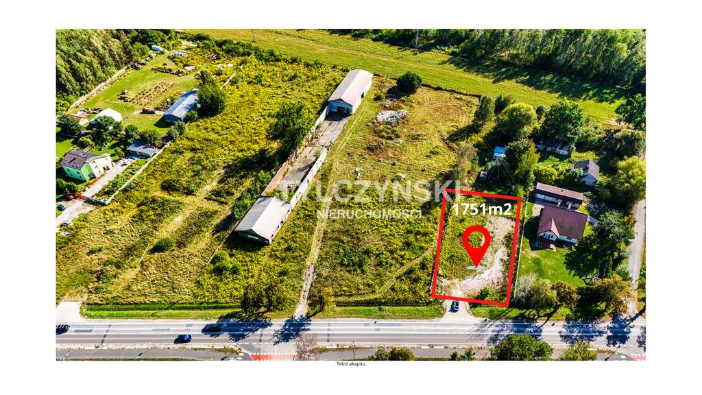 Działka budowlana 1751 m² w Kozerkach