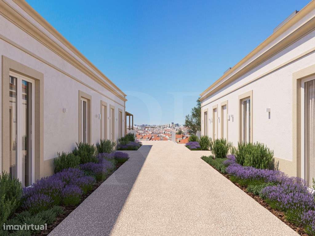 Moradia T2 em condomínio privado com piscina e jardim em Lisboa-5
