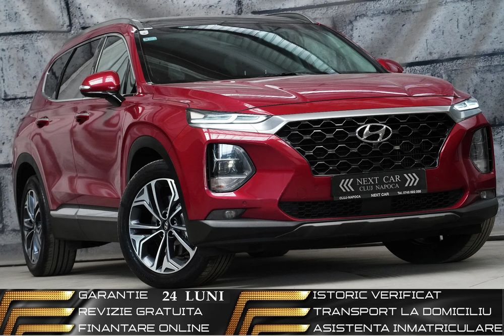 Hyundai Santa Fe blue 2.2 CRDI 4WD Automatik 7-Sitzer Style 2019
