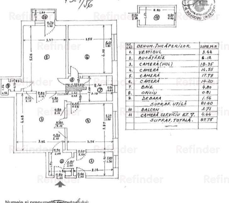 Apartament 4 camere recent renovat | centrala proprie | semimobilat si-12