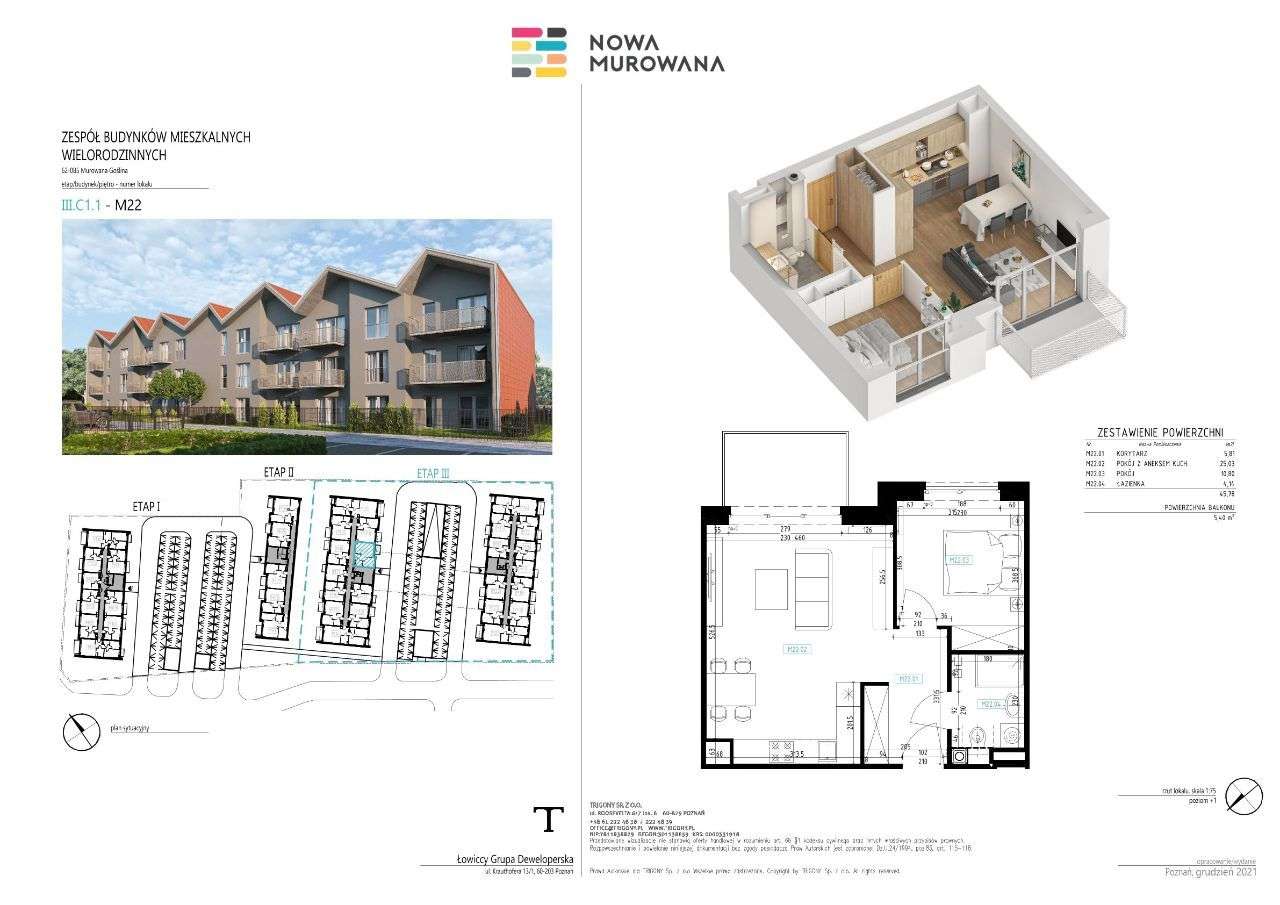 Mieszkanie w inwestycji Nowa Murowana 3 | C1.1.M22 - Pełny obrazek: 3/8