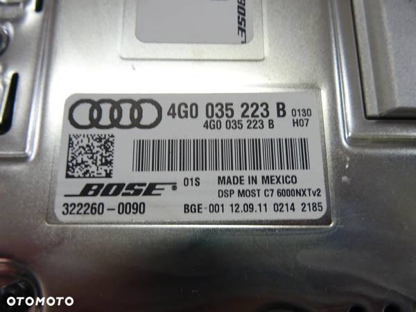4G0035223B wzmacniacz BOSE Audi A6 C7 A7 czesci - 2