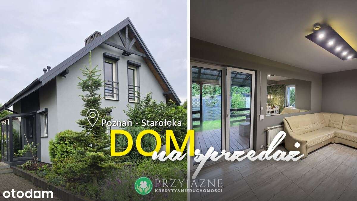 DOM WOLNOSTOJĄCY W POZNANIU Z OGRODEM I GARAŻEM – STAROŁĘKA
