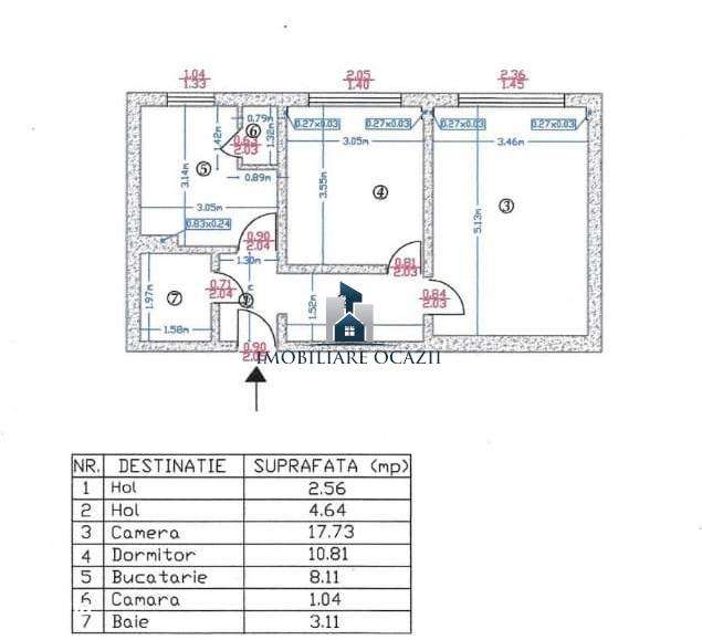 Vanzare Apartament 2 Camere Decomandat Berceni-Huedin-8