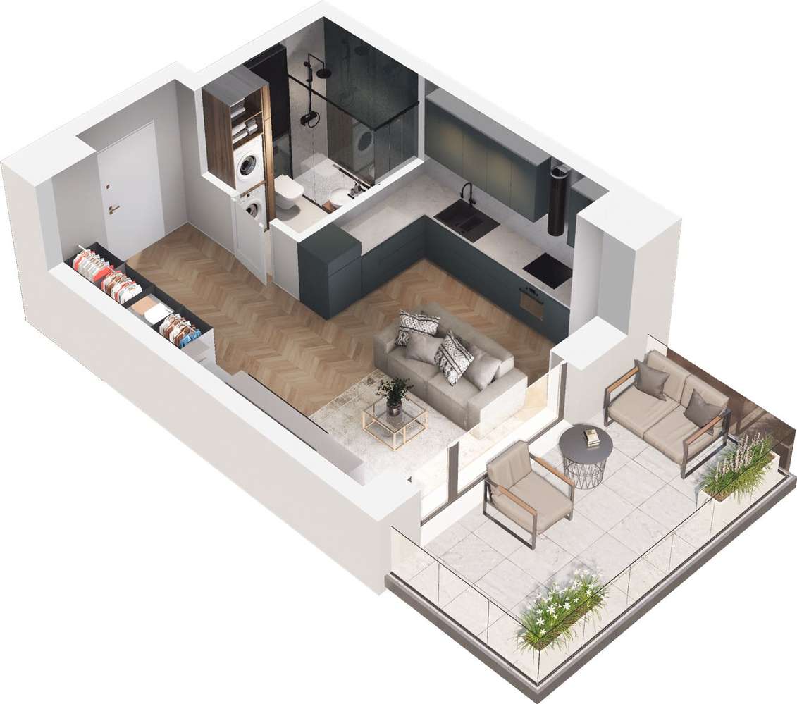 Ville Garden | mieszkanie 1-pok. | C.22 - Pełny obrazek: 5/10