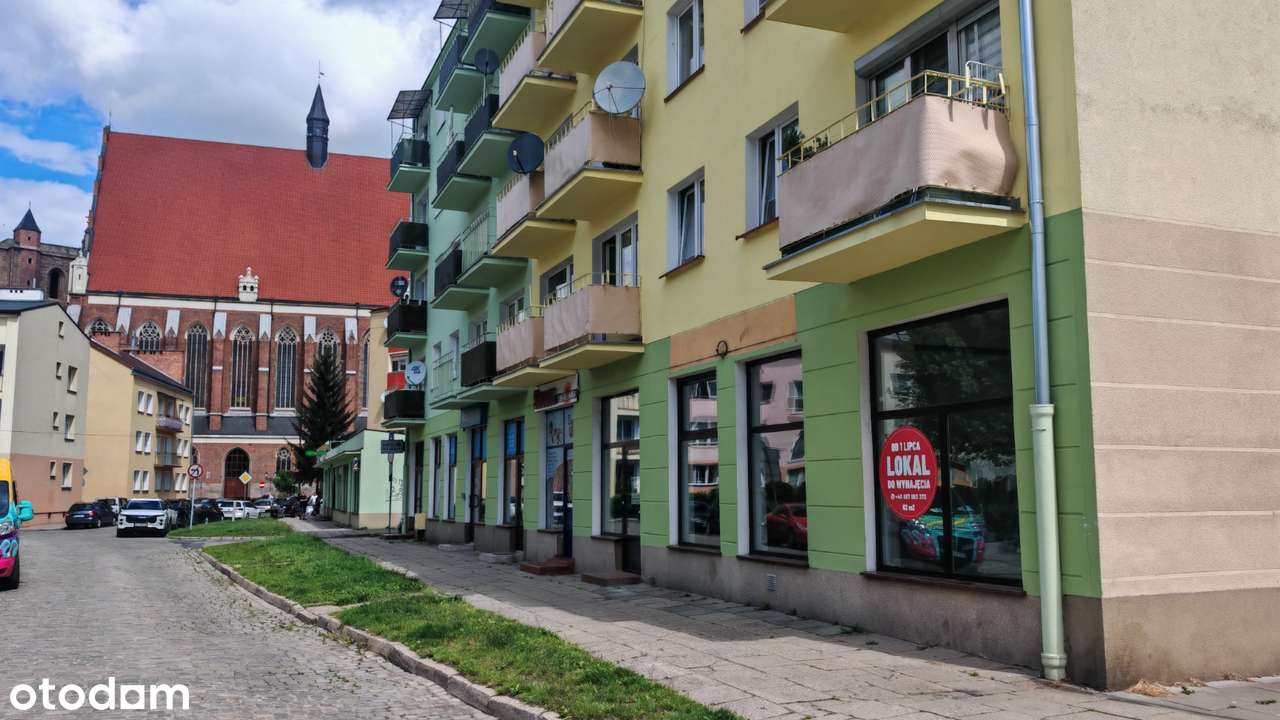Lokal handlowo-usługowy 62 m² | Centrum Nysy |Witryny| Parter|Własność