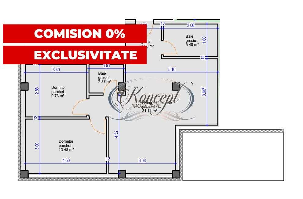 Apartament pe str. Sub Cetate, TVA si finisaje incluse in pret - Imagine principală: 3/8