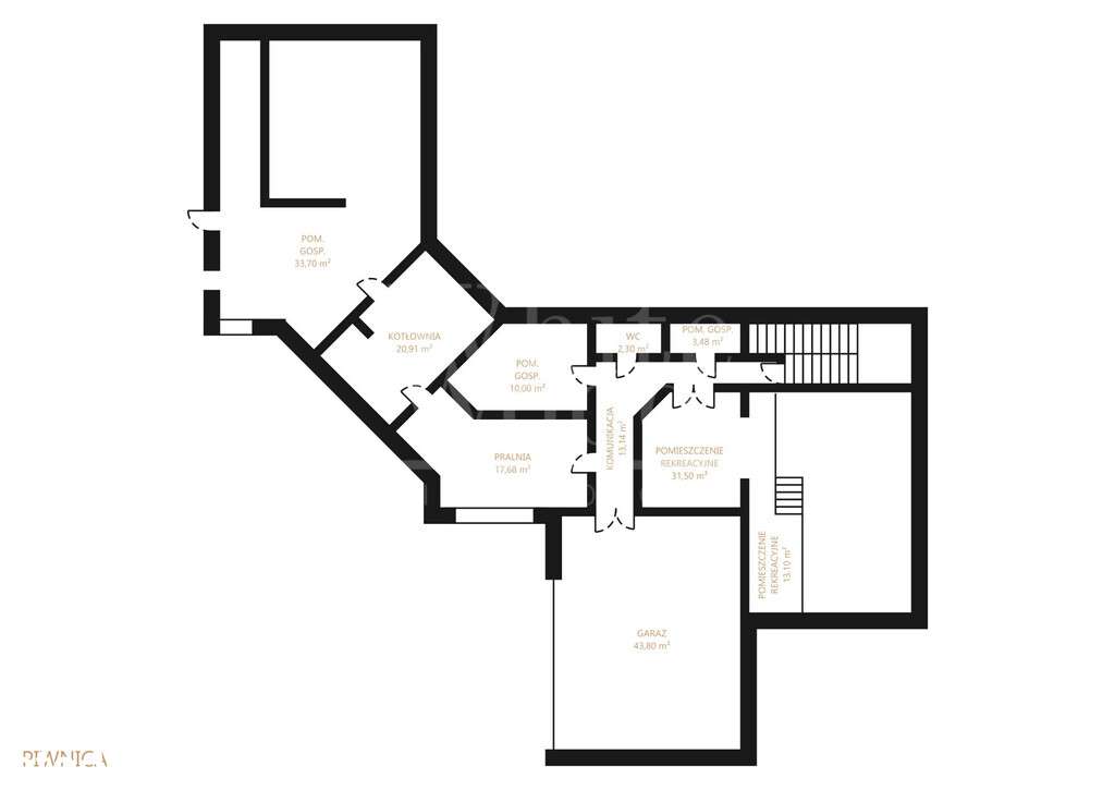 Dom parterowy z prywatnym laskiem i stawem - Pełny obrazek: 5/8