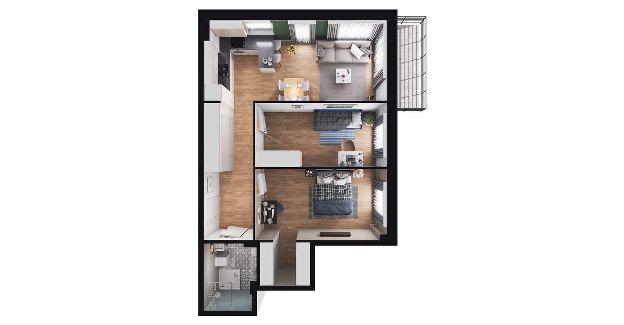 Młoda Rumia | mieszkanie 3-pok. | M​R11 P2/M1 - Pełny obrazek: 3/9