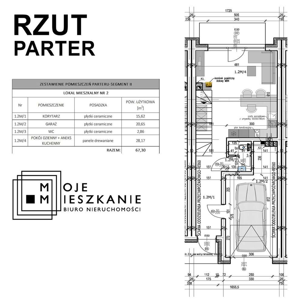 Nowy dom w zabudowie szeregowej, osiedle Mokre-14