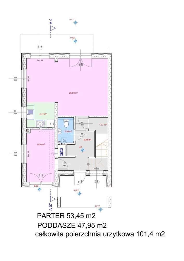Dom w zabudowie bliźniaczej w Dobrej 830 k. - Pełny obrazek: 4/5