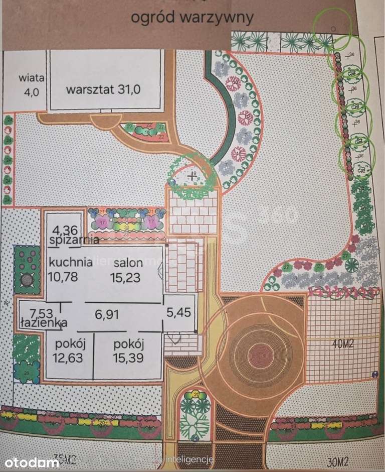 Dom parterowy  – duży ogród, taras, warsztat-16