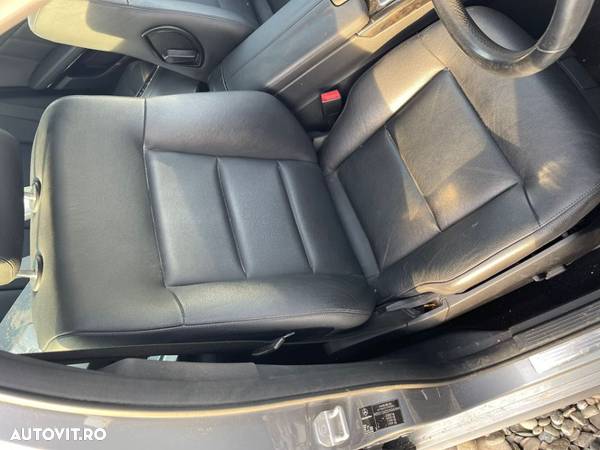 Interior din piele pe negru pentru MERCEDES E-CLASS w212 berlina cu incalzire. - 5