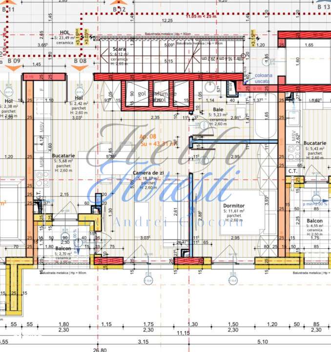 Apartament de 2 camere, finisat, 43,31 mp utili, in zona Tineretului - Imagine principală: 5/11