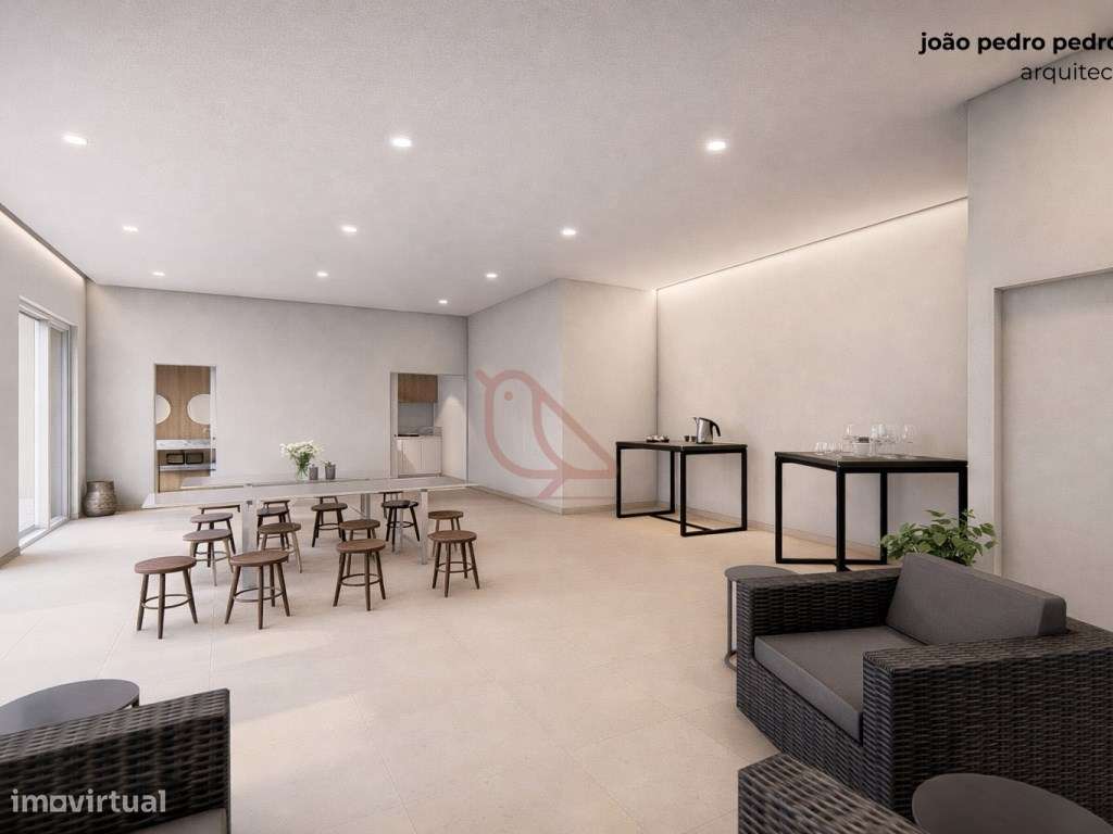 Apartamento T2 / Condomínio Fechado com Piscina / Fátima-8