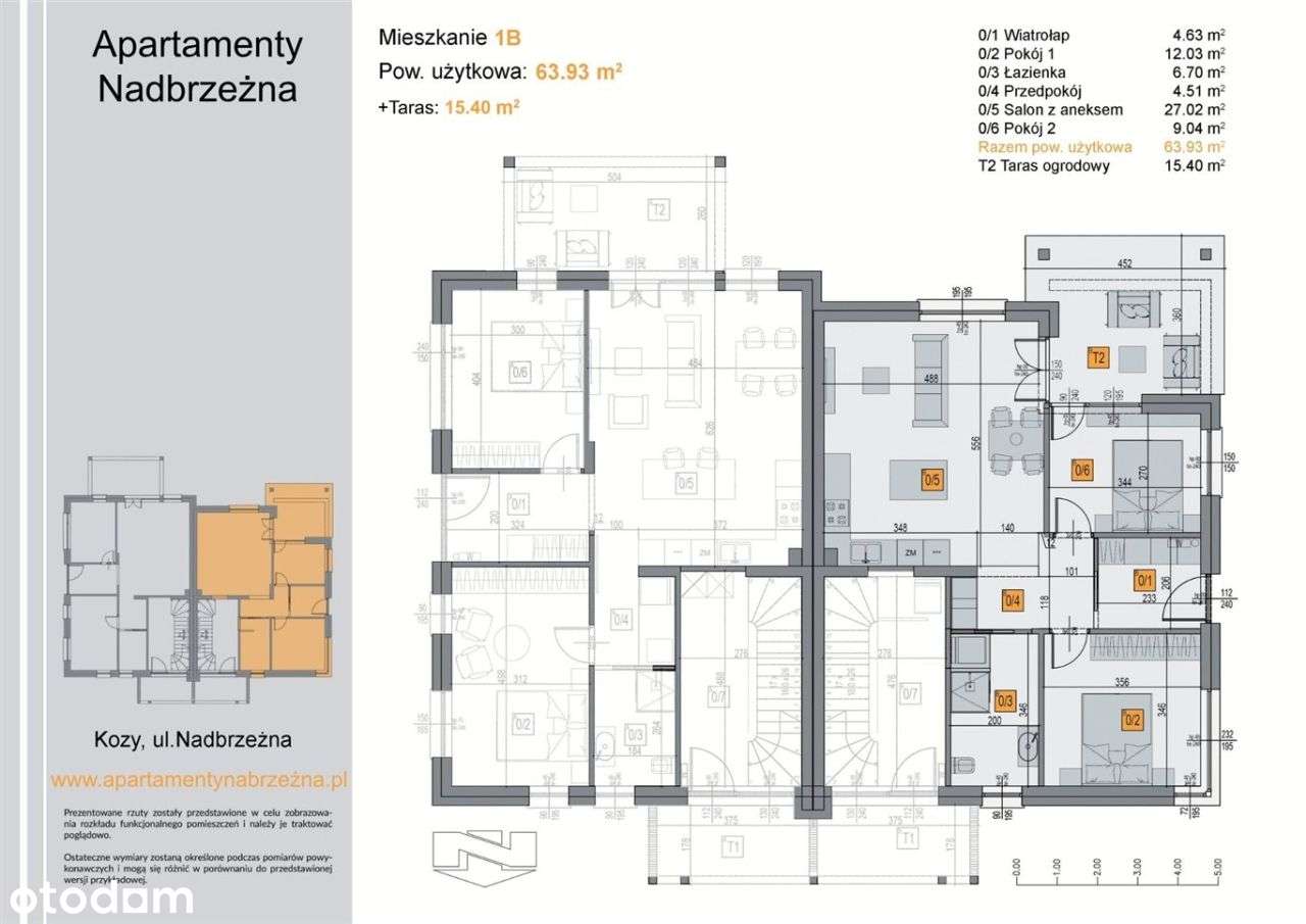 Okazja! | Apartament 63,93 m² |z dużym ogródkiem-3