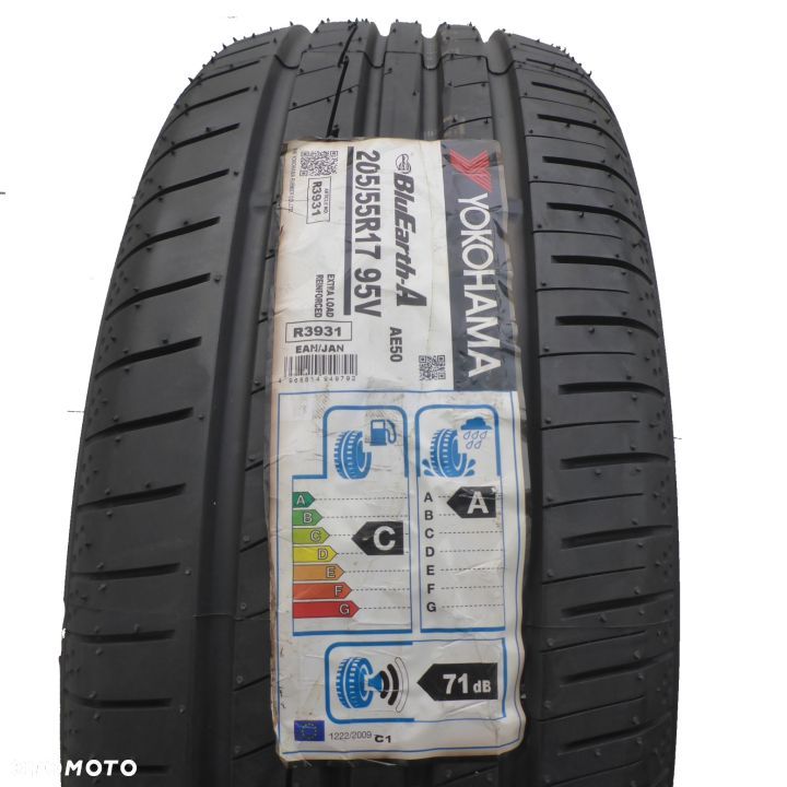 1 x YOKOHAMA 205/55 R17 95V XL BluEarth-A AE50 Lato 2018 NIEUŻYWANA - 1