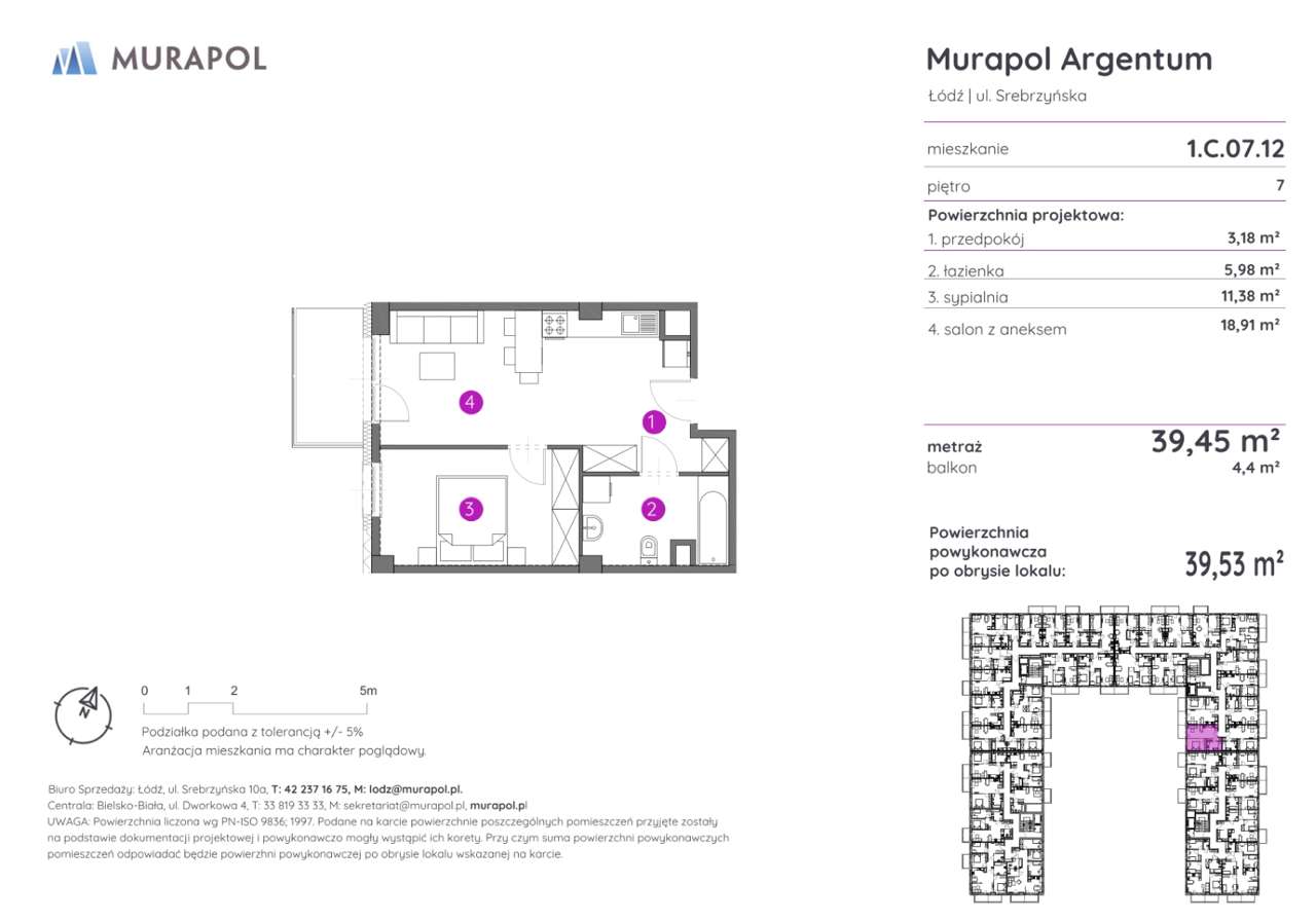 NOWE 2 pokoje z balkonem i garażem w sąsiedztwie Manufaktury-10