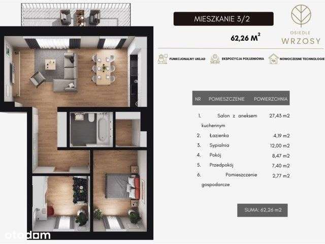 Mieszkanie z tarasem i garażem! 31C-9