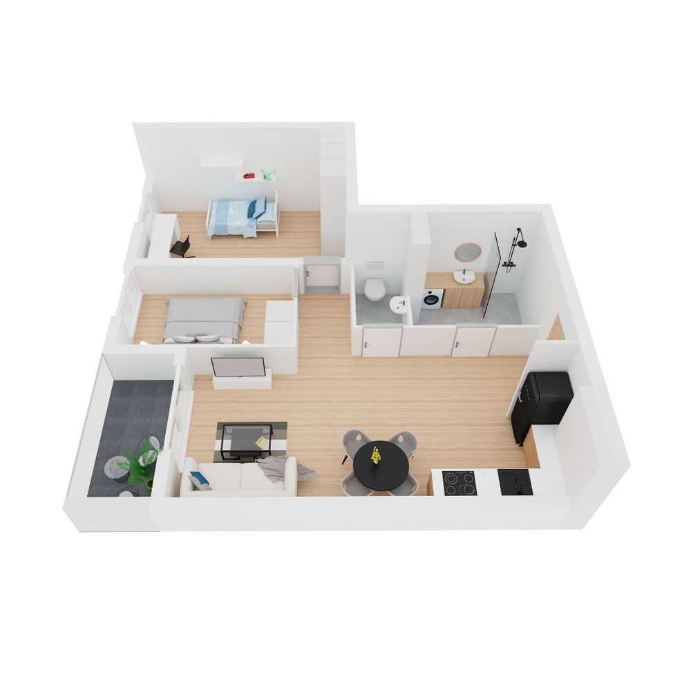 6.Dzielnica - Mieszkanie 25/M3c/6B - Pełny obrazek: 3/15