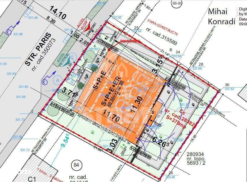 Teren cu autorizatie , strada Paris - Imagine principală: 3/7