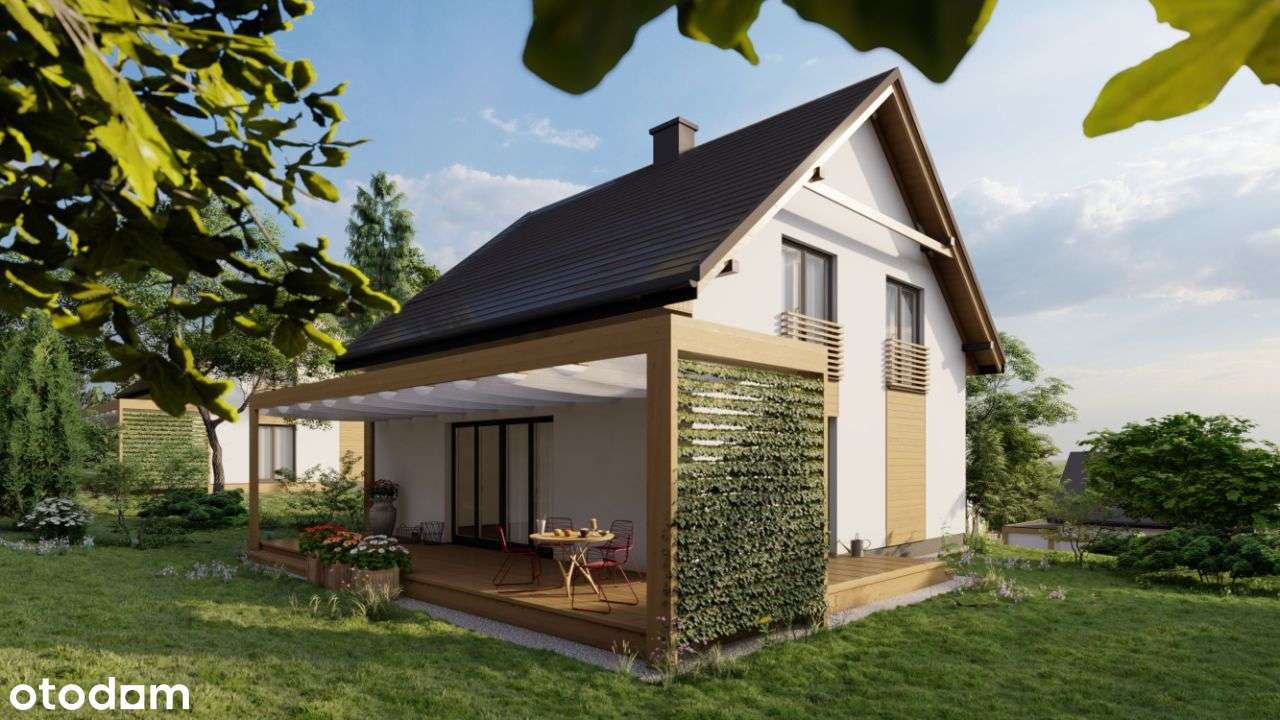 Wolnostojący dom z garażem - "D" - działki 9 ar - stan deweloperski - Pełny obrazek: 4/10