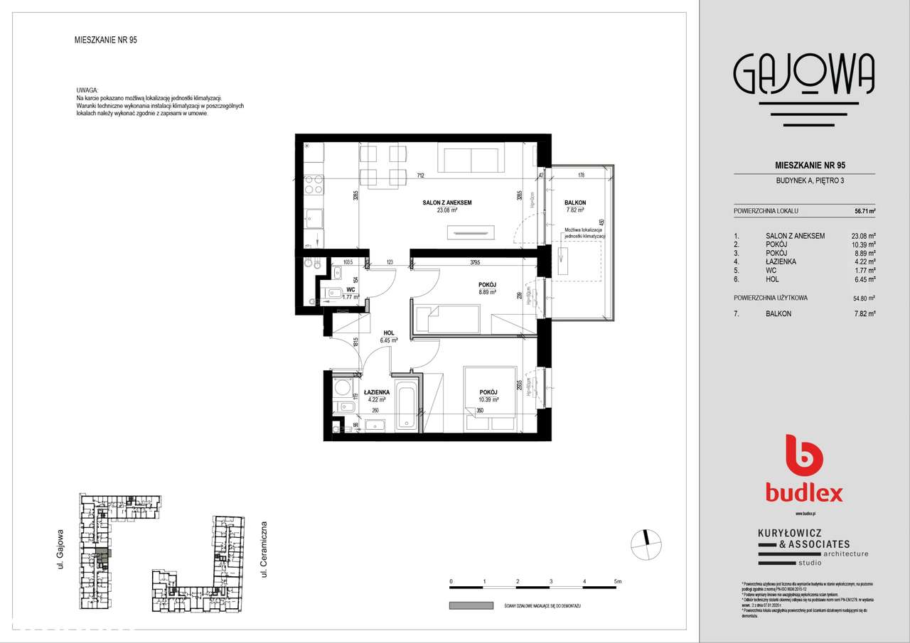 Gajowa  | mieszkanie 3-pok. | A.95 - Pełny obrazek: 2/7