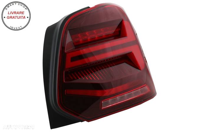 Stopuri Full LED VW POLO 6R 6C 61 (2011-2017) Semnal Dinamic Led Vento Look- livrare gratuita - 5