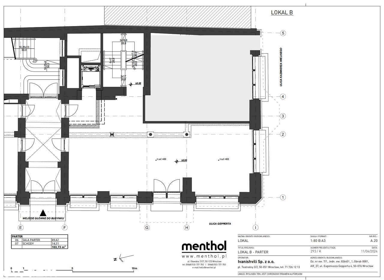 Lokal w ścisłym centrum ul. Gepperta 4. Gastronomia | Handel | Usługi - Pełny obrazek: 4/5