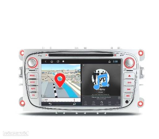 AUTO RADIO ANDROID 10.0 GPS ECRA TACTIL 7" PARA FORD CINZENTO - 1