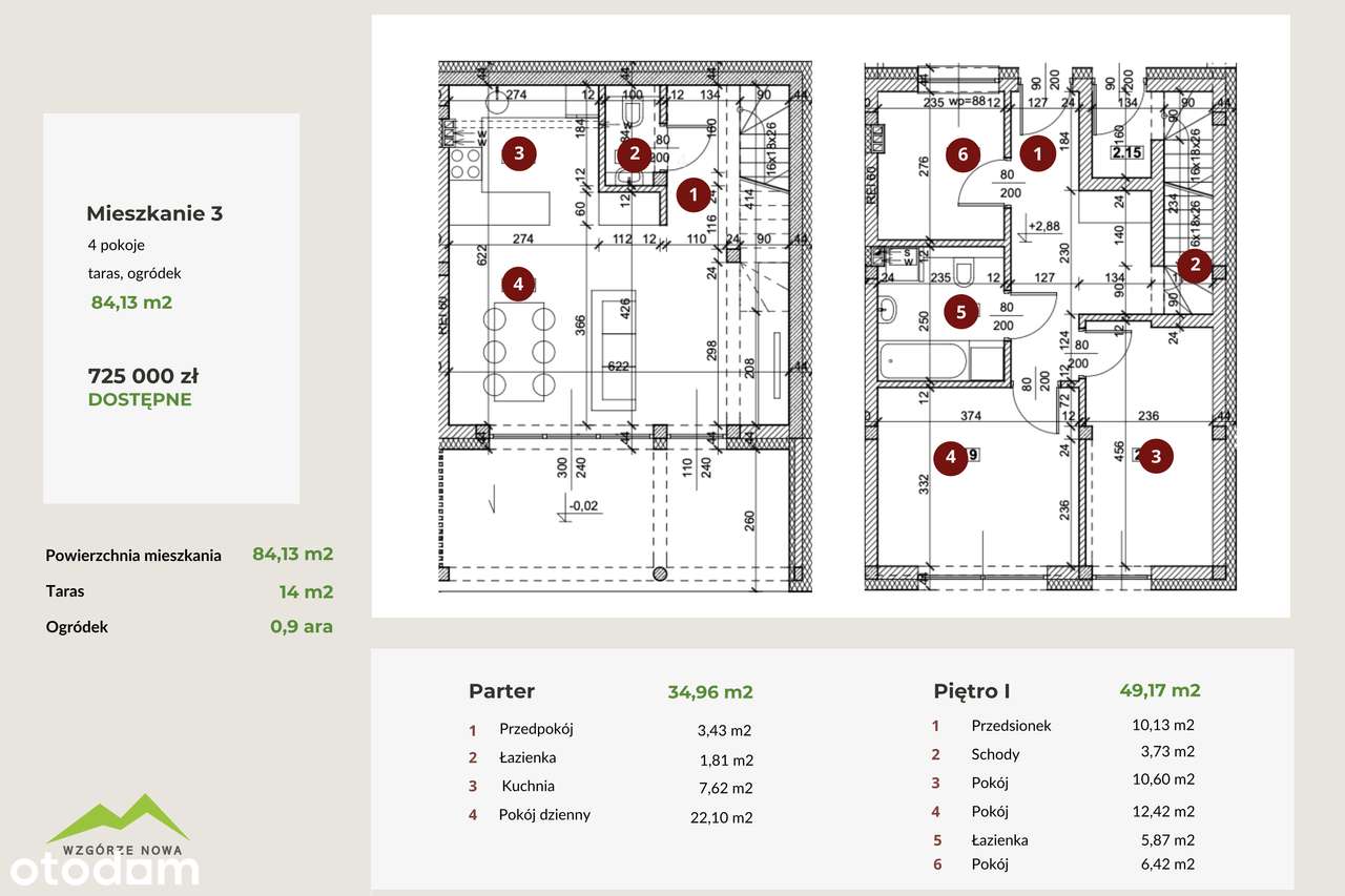 Mieszkanie 84 m2 z ogródkiem || Gaj pod Krakowem - Pełny obrazek: 4/10