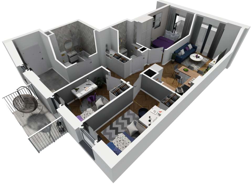 Śródmieście w 16 minut***Promocja***Dwa balkony-5