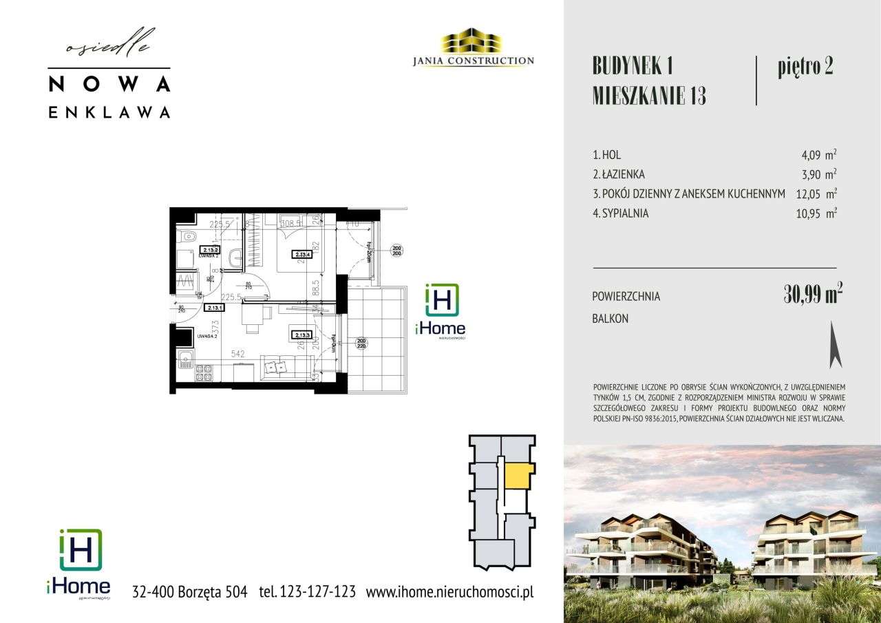2-pok. mieszkanie w Dobczycach–zarezerwuj już dziś - Pełny obrazek: 5/8