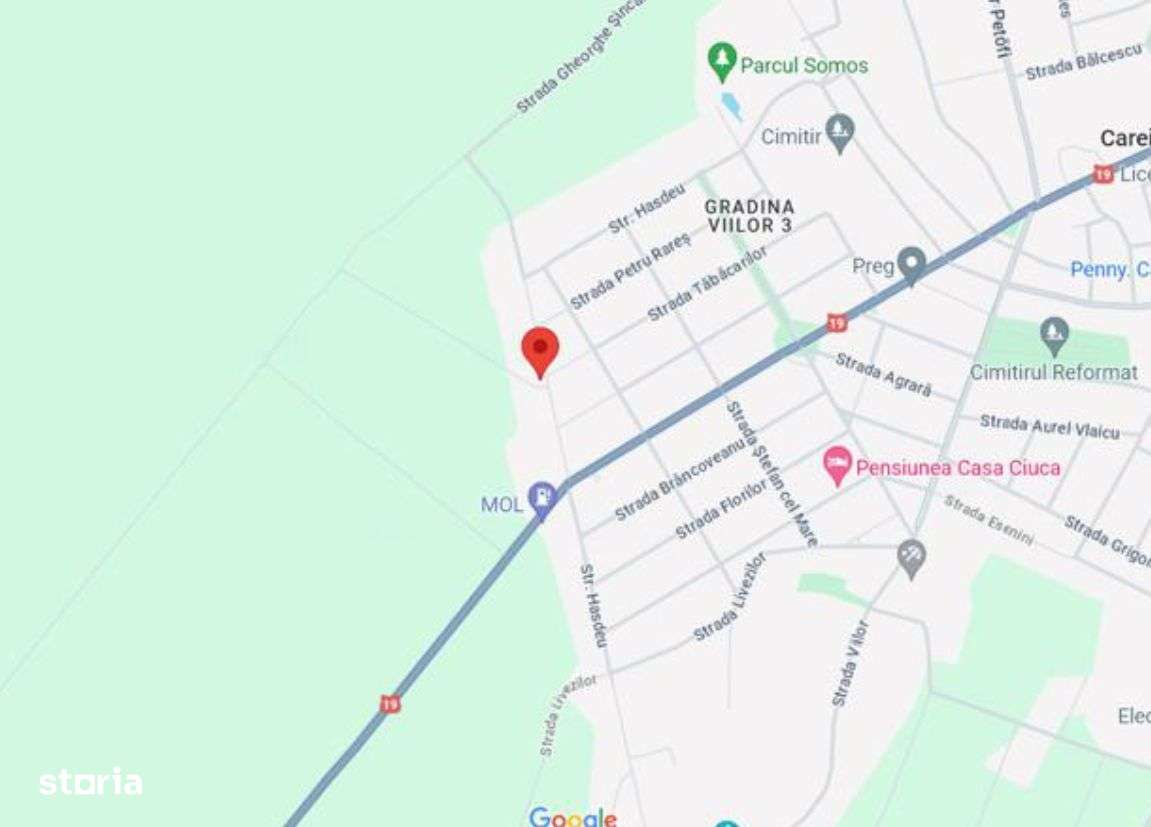 Cota de 1/2 teren intravilan Carei, Jud. Satu Mare, id R1995141 - Imagine principală: 2/3