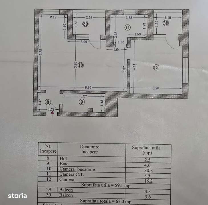 Apartament amenajat special cu parcare acoperita si priveliste catre a-12