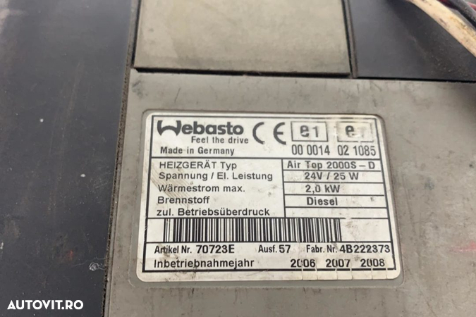 Webasto Air Top2000 000014021085 2.0 KW 24 V Diesel Mercedes Sprinter - 2