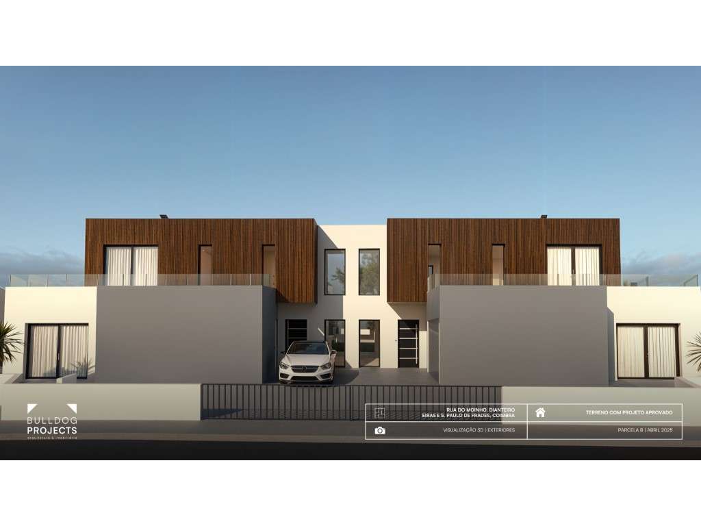 Parcela B | Terreno com projeto para Moradias T4-7