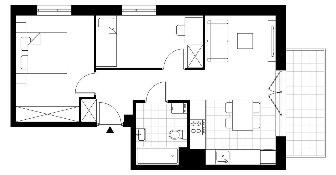 3-pokojowe mieszkanie 52m2 + balkon Bez Prowizji - Pełny obrazek: 3/8