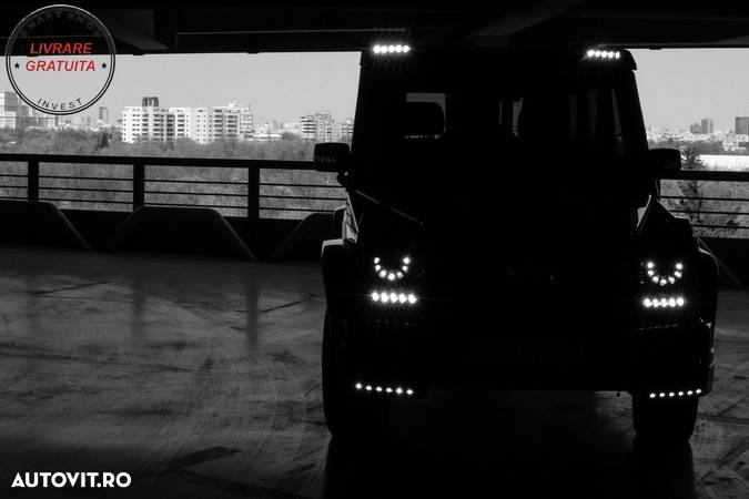 Lumini de zi dedicate LED DRL Crom Mercedes G-class W463 (1989-Up) G65 Design- livrare gratuita - 8